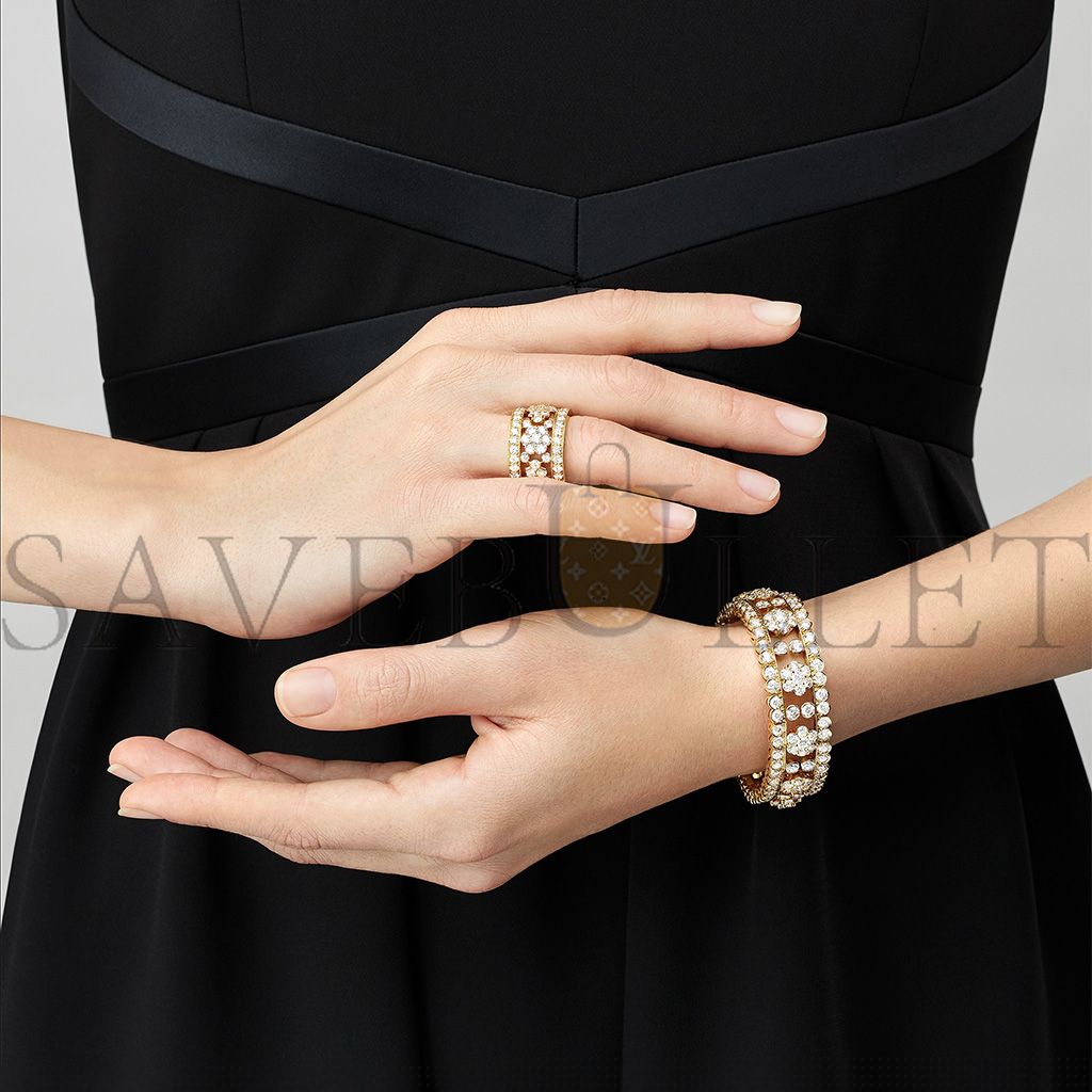 v*n cl*f arpels snowflake bracelet - yellow gold, Di*m*nd  vcaro3rq00